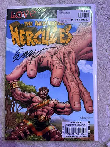 Marvel Love & War The Incredible Hercules Comic 2009 signed by Bob Layton