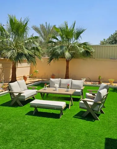 Outdoor 6-piece garden lounge set with cushions - brand new