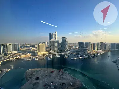 مكتب مفروش مطل على القناة | برج B2B | الخليج التجاري