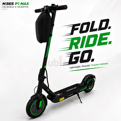 M365 P1 MAX Brand New E-Scooter with Mobile Application | Mileage : 25-35 Kms | Anti-Theft Feature