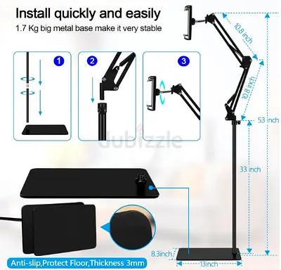 Mobile-Tablet Bracket Stand Adjustable Universal 360-degree