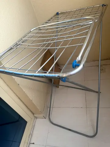Foldable Metal Clothes Drying Rack - Lightweight, Used