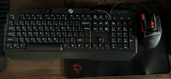 Wired Gaming Keyboard + Gaming Mouse and Large Mousepad