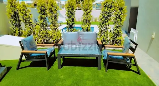 Outdoor 3-piece Garden Lounge Set — Sofa, 2 Armchairs & Coffee Table