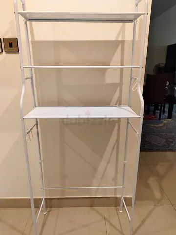 Washing machine storage rack