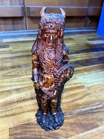Wooden resin figurine 24cm height