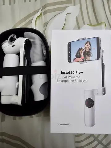 Insta360 Flow AI-Powered Smartphone Gimbal - White, Good Condition