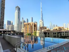 Burj Khalifa View | 1BR Apartment | Furnished | Bellevue Tower 2
