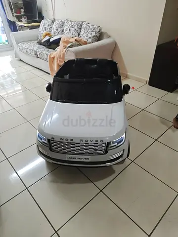 White Range Rover Electric Ride-On Car for Kids, 2-Seater Style