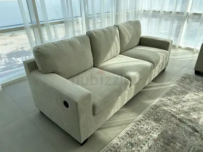 Brand New Homebox Simpson Fabric Sofas (3-Seater w/ USB & 2-Seater) – 20% OFF Retail