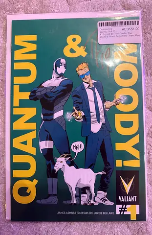 Quantum & Woody #1 (Valiant) - Single Issue Comic. Signed by Tom Fowler