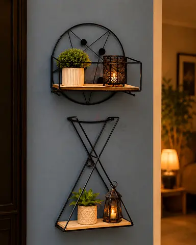 Stylish Wall-Mounted Shelf with Unique Design