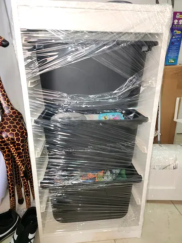 Ikea trofast storage with black baskets (total 3 sets with 9 baskets)