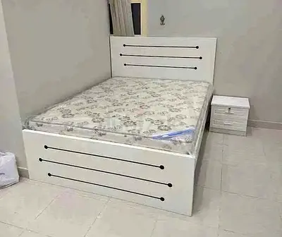 Brand New wooden Queen Bed including Medical Mattress Available