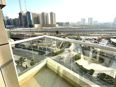 Full open view l Balcony l Facing IMPZ and Al Khail road