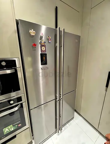Teka Franch 4 Door Side-by-Side Fridge Refrigerator Latest Version- Stainless Steel