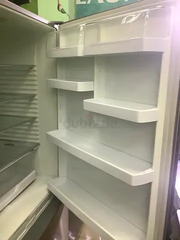 Used Upright Refrigerator / Freezer - Interior Shelves & Door Racks