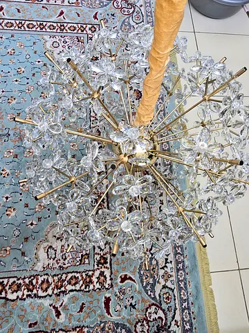 Modern Crystal Dandelion Chandelier Light Fixture (2 PCS)