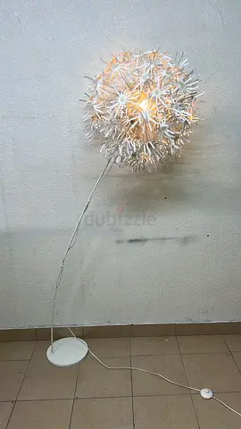 White Dandelion Floor Lamp - Decorative Standing Light