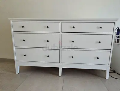 White 6-Drawer Dresser