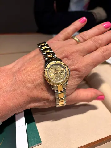 Rolex Yacht Master Lady 29, 18k Gold/steel