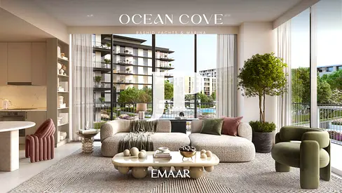 Furnished 2BR Apartment | Ocean Cove | Marina & Pool Views