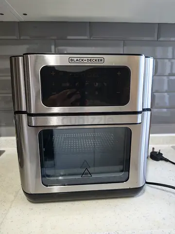 Black+Decker 12L Digital Air Fryer Oven - Stainless Steel