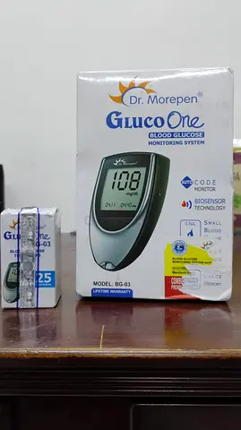 Dr. Morepen GlucoOne BG-03 blood glucose monitor - never used, complete box