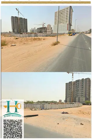 Commercial residential land Eligible for Apartment selling in – Ajman Location: Al-Amrah Area: 15,3