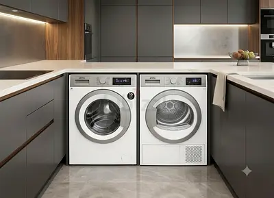 Smeg New Model Washer & Dryer Set – 8kg + 8kg | Separate Units | Premium Design