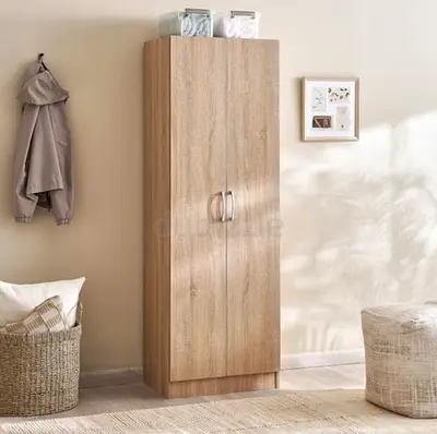 (MOVING OUT SALE, HALF PRICE FOR AED 499 ONLY) Pan Home Decasta 2 Door Wardrobe