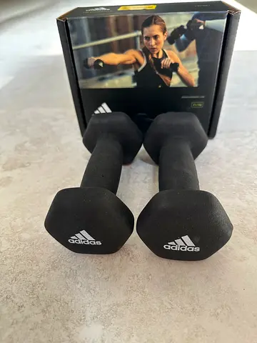 Pair of Adidas Neoprene Dumbbells 2 x 1 kg