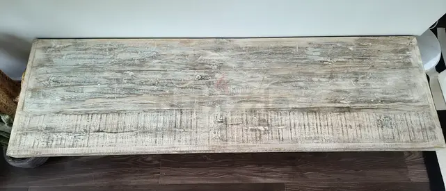Solid Rustic Wooden Tea Table — Reclaimed Look
