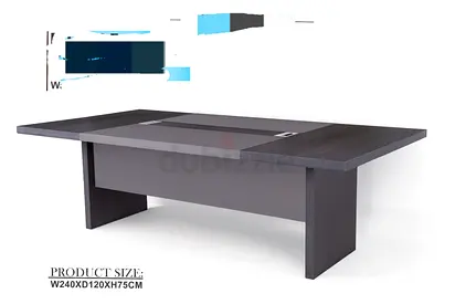 Modern Dark Wood Conference/Meeting Table 240x120x75 cm