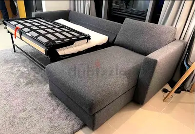 Ikea vimle L shape sofa bed under storage space and mattress