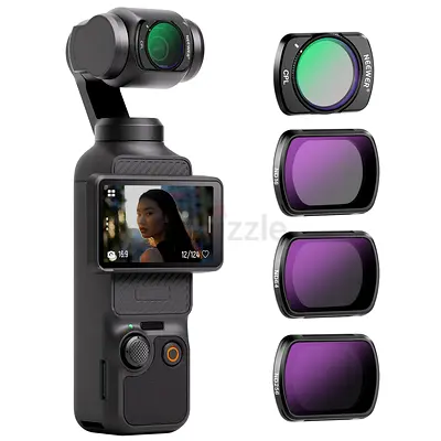 NEEDER FL-P5 4-Pack Magnetic ND Filter Set for DJI Osmo Pocket 3 / Pocket 4 & Xtra Muse