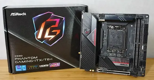 ASRock Z690 Phantom Gaming-ITX/TB4 DDR5 Mini-ITX Motherboard – Boxed