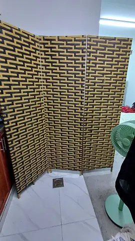 Foldable Decorative Room Divider / Privacy Screen -  Lattice Design