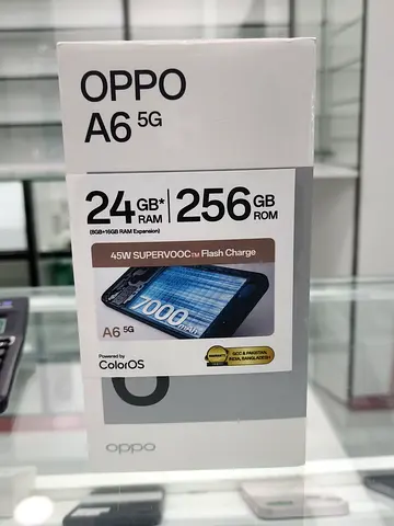 OPPO A6 5G — 24GB RAM / 256GB ROM (Sealed Box) TDRA (PRICE FIXED)