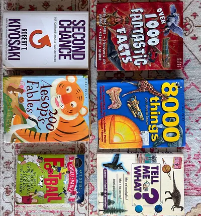 Bundle: Kids & Trivia Books — Aesop, 8000 Things, 1000 Fantastic Facts + more