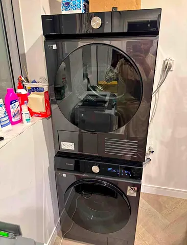 Samsung Bespoke 11.5kg Washer / 9kg Dryer, Stainless Steel Washer Dryer Sat With Wi-fi Smart System