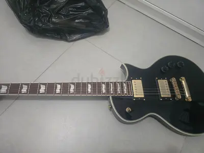 Black electric guitar LTD model