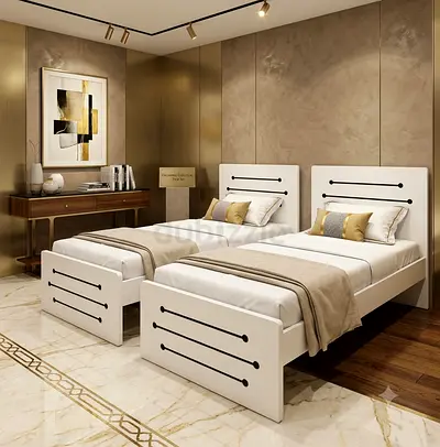 MdF Wooden Single Bed Frame For Sale