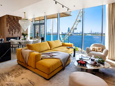 Sea, Ain Dubai & JBR Views | Corner 3BR+Maids | High Floor