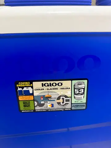 IGLOO COOLBOX SET OF 3 (Great for camping) Made in USA
