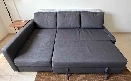 Grey Sectional Sofa Bed with Chaise