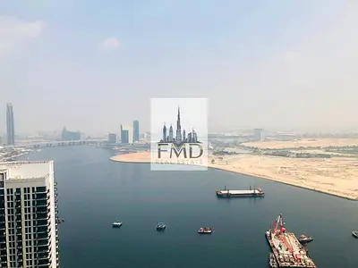 شقة مفروشة بالكامل مكونة من 3 غرف نوم | إطلالة كاملة على القناة | طابق مرتفع