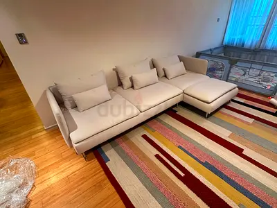 Amazing Condition IKEA Sodhremn L Shape Sofa Beige