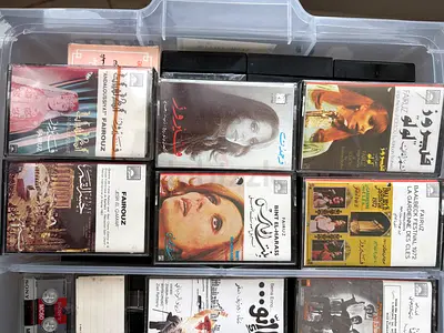 36 Original Cassettes of Best Fairouz Songs مجموعة من 36 كاسيت اصليةً من اجمل أغاني السيدة فيروز