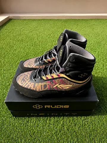 RUDIS KS Infinity Kyle Snyder Signature Series Wrestling/Boxing Shoes – Black/Gold.